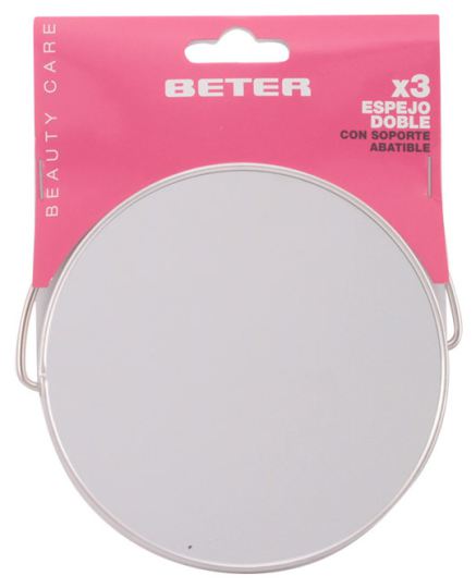 Beter Espejo met&aacute;lico plegable aumento x3