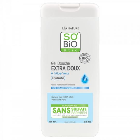SO'BiO &eacute;tic Gel de Ducha Extra Suave Familiar 650 ml