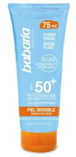 Babaria Solar Facial Fluido Sensible y Atopica Fp50+de 75ml