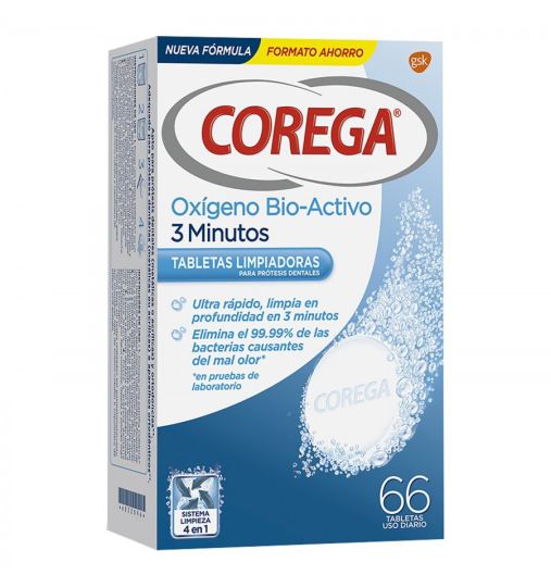 Ox&iacute;geno Activo Limpieza Pr&oacute;tesis Dental 66 uds