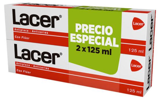 Pasta Dent&iacute;frica Antiplaca Anticaries 2x125 ml