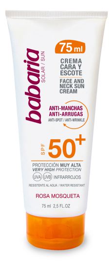Babaria Fuido Solar Antimanchas Cara y Escote spf 50 de 75 ml