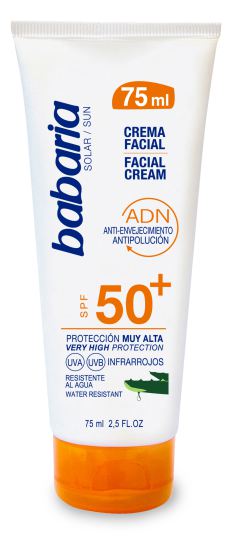 Babaria Crema Solar Facial Spf 50 de 75 ml