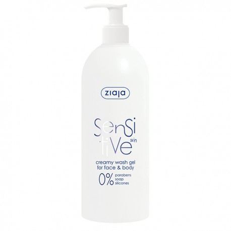 Ziaja Sensitive Gel Limpiador Rostro y Cuerpo para Pieles Sensibles 400 ml