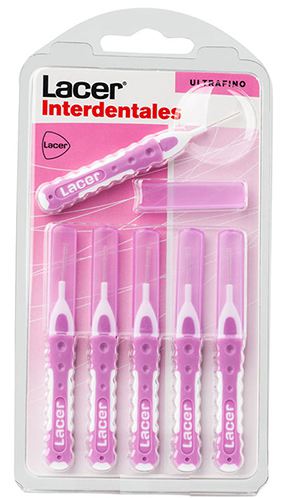 Lacer Cepillo interdental cilindrico recto ultra fino 6 unidades