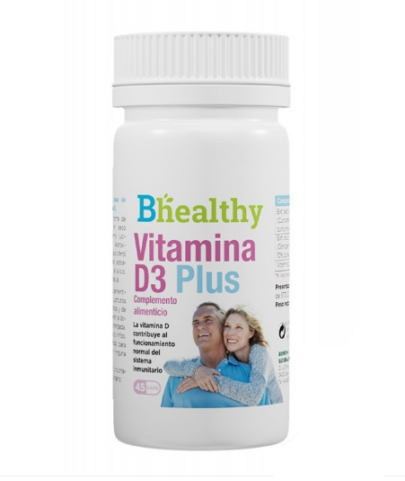 Bhealthy Vitamina D3 Plus 45 C&aacute;psulas