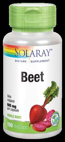 Solaray Remolacha Vegan 100 C&aacute;psulas