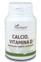 Calcio Vitamina D 60 comprimidos masticables chocolate