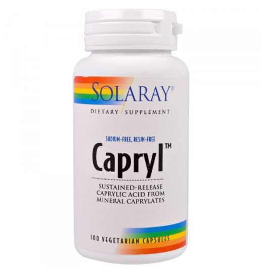 Solaray Capryl 100 C&aacute;psulas Vegetales
