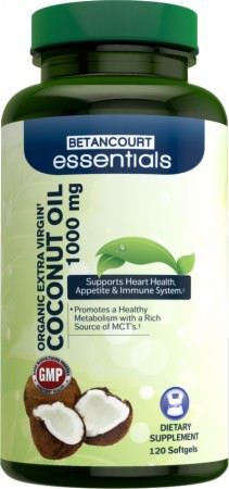 Betancourt Essentials Coconut Oil 1000 mg 120 c&aacute;psulas blandas