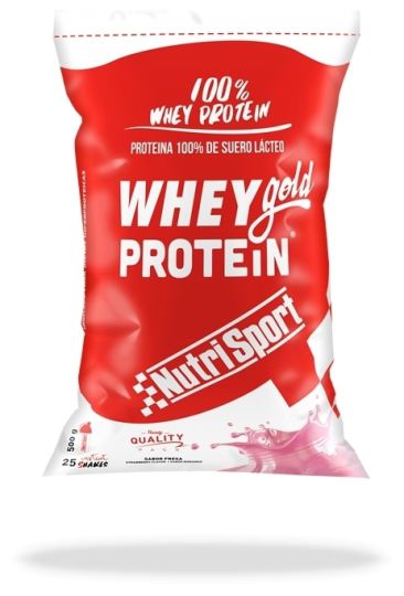 Nutrisport Whey Gold Protein Fresa Bolsa 500 Gr