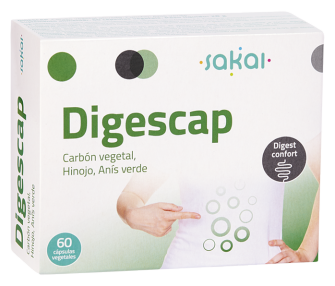Digescap controla los gases y las digestiones 60 c&aacute;psulas