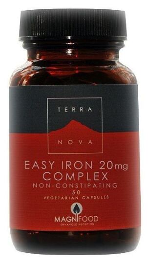 Terranova Hierro Bisglicinato 20Mg. C&aacute;pasulas Vegetales