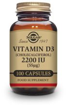 Vitamina D3 2200 ui (55 μg) (Colecalciferol) 100 Cápsulas