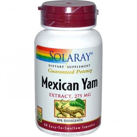 Solaray Mexican Yam 60 C&aacute;psulas