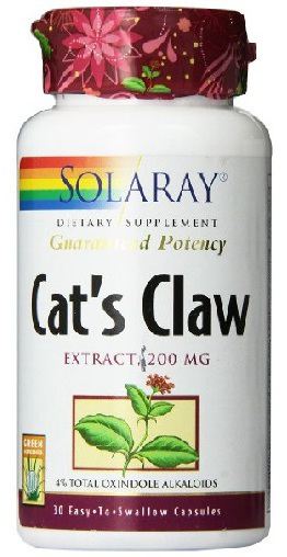 Solaray U&ntilde;a De Gato 200 mg 30 C&aacute;psulas