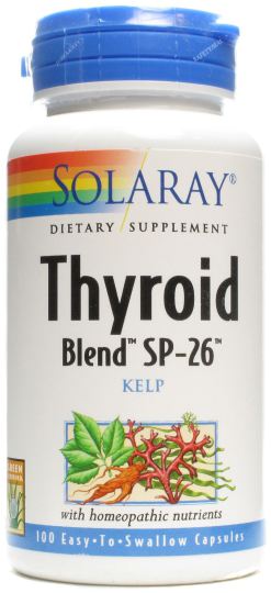Solaray Thyroid Blend 100 C&aacute;psulas
