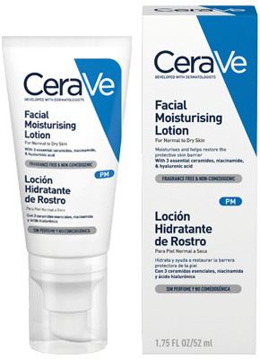 Loci&oacute;n hidratante facial para pieles normales a secas 52 ml